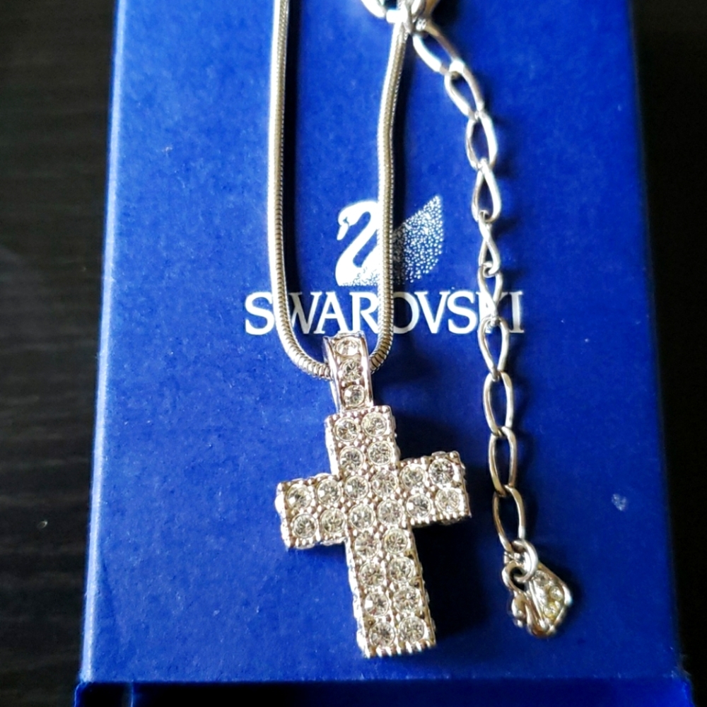 Swarovski cross necklace
